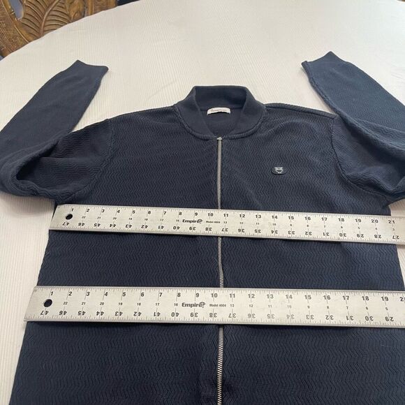 Knowledge Cotton Apparel Navy Blue Zip Up Jacket Size Large - Picture 4 of 9